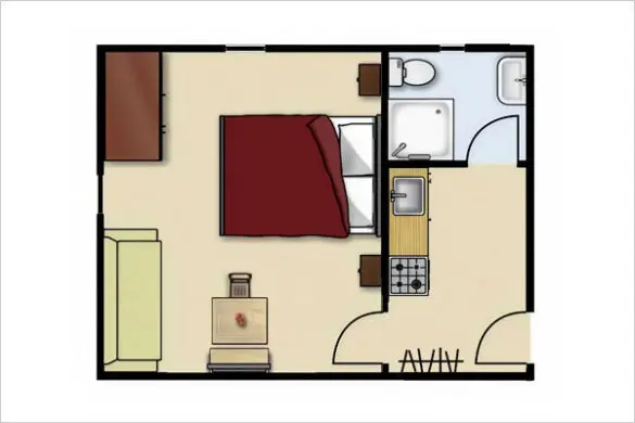 Grundriss - Schusternagerl, Ferienwohnung in Obertauern, Apparthotel Kirchgasser