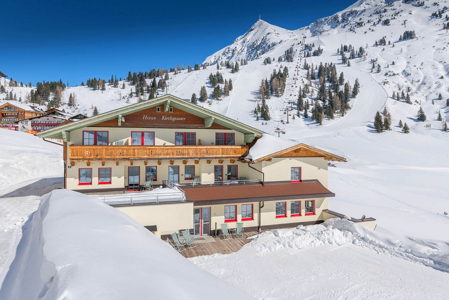 Toplage des Apparthotels Kirchgasser in Obertauern