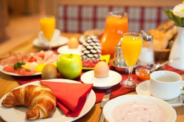 Frühstücksbuffet im Apparthotel Kirchgasser in Obertauern