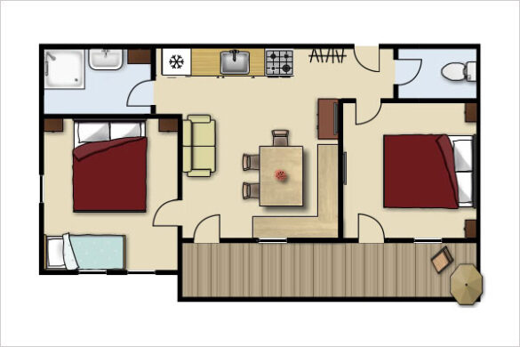 Grundriss - Edelweiß, Ferienwohnung in Obertauern, Apparthotel Kirchgasser