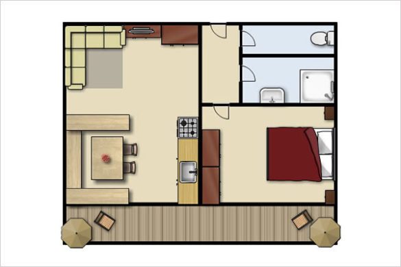 Grundriss Vergissmeinnicht - Ferienwohnung in Obertauern, Apparthotel Kirchgasser