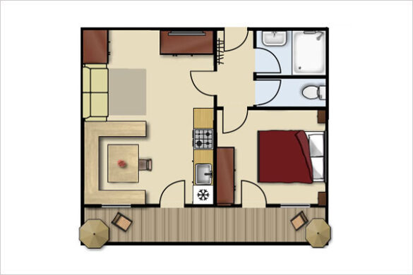 Grundriss - Vergissmeinnicht, Ferienwohnung in Obertauern, Apparthotel Kirchgasser